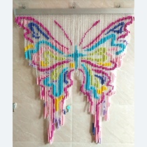 Butterfly bead curtain beautiful beading material package Xiaohongshu same style handmade DIY decorative curtain entrance partition