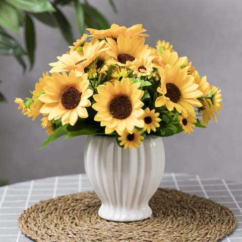 假花装饰家居餐桌摆设室内花艺摆件品客厅花瓶插花摆花仿真饰品