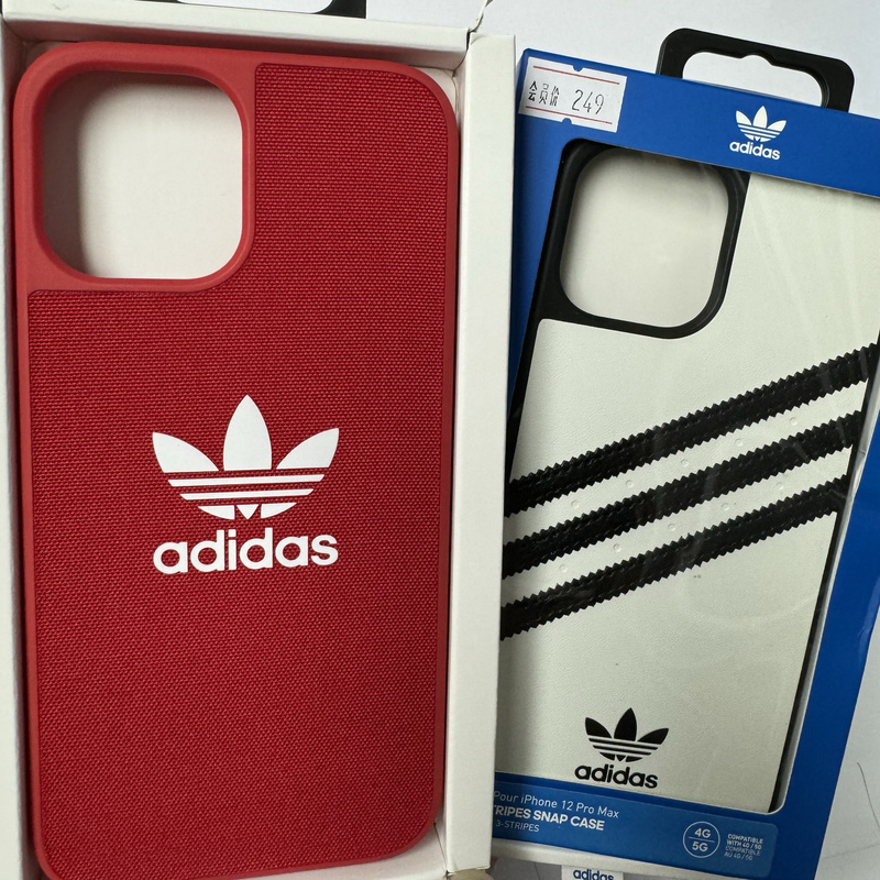 Authentic Adidas Phone Case Suitable for iPhone 12 Pro Max Phones, Clover Design, Shockproof, for Apple 12Pm, Some Outer Packaging Boxes May Be Slightly Damaged, Brand New Phone Case