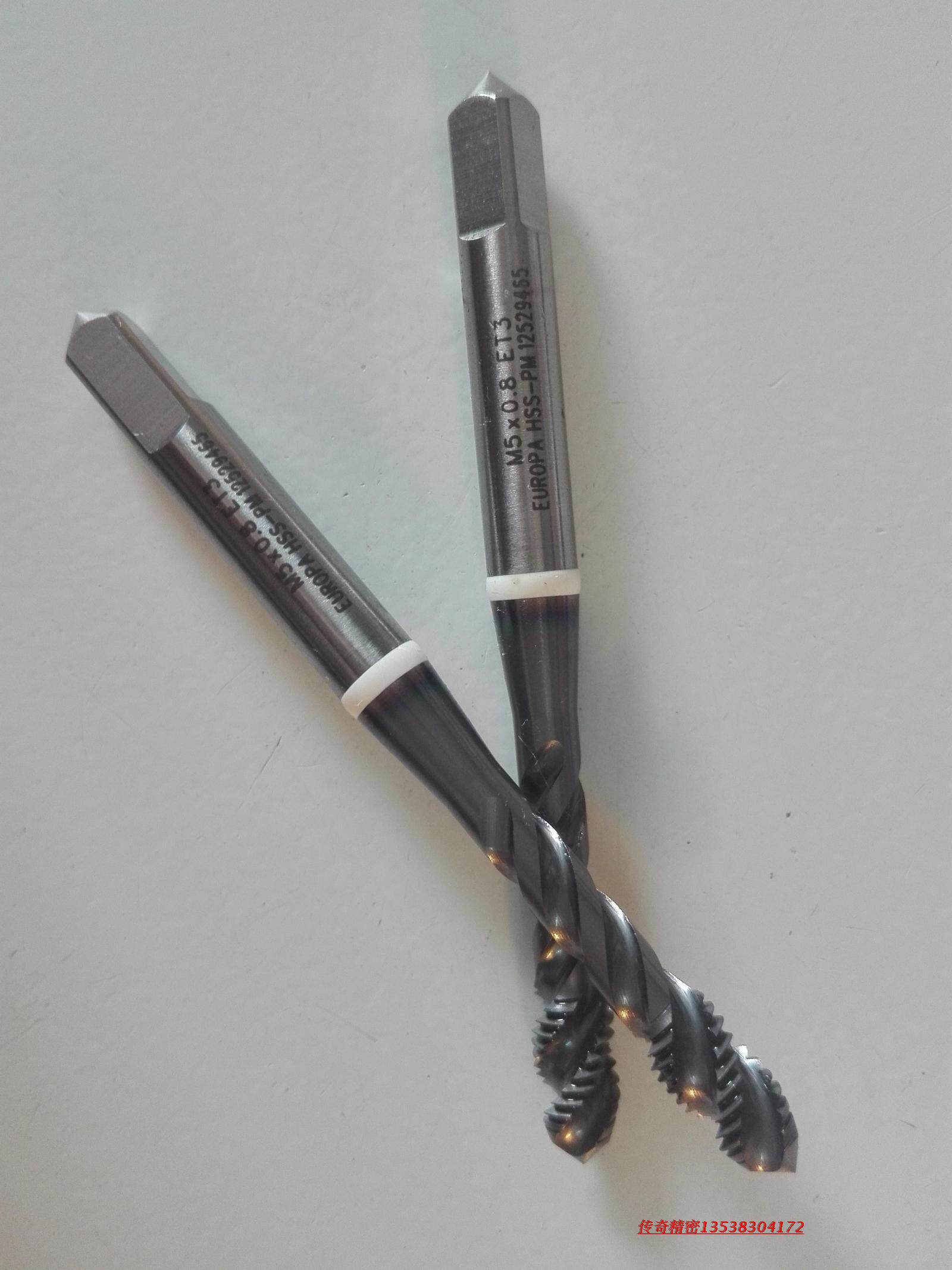 British ET PM spiral tip tap M2M2 5M3M4M5M6M8 titanium alloy HRC45 titanium alloy tap