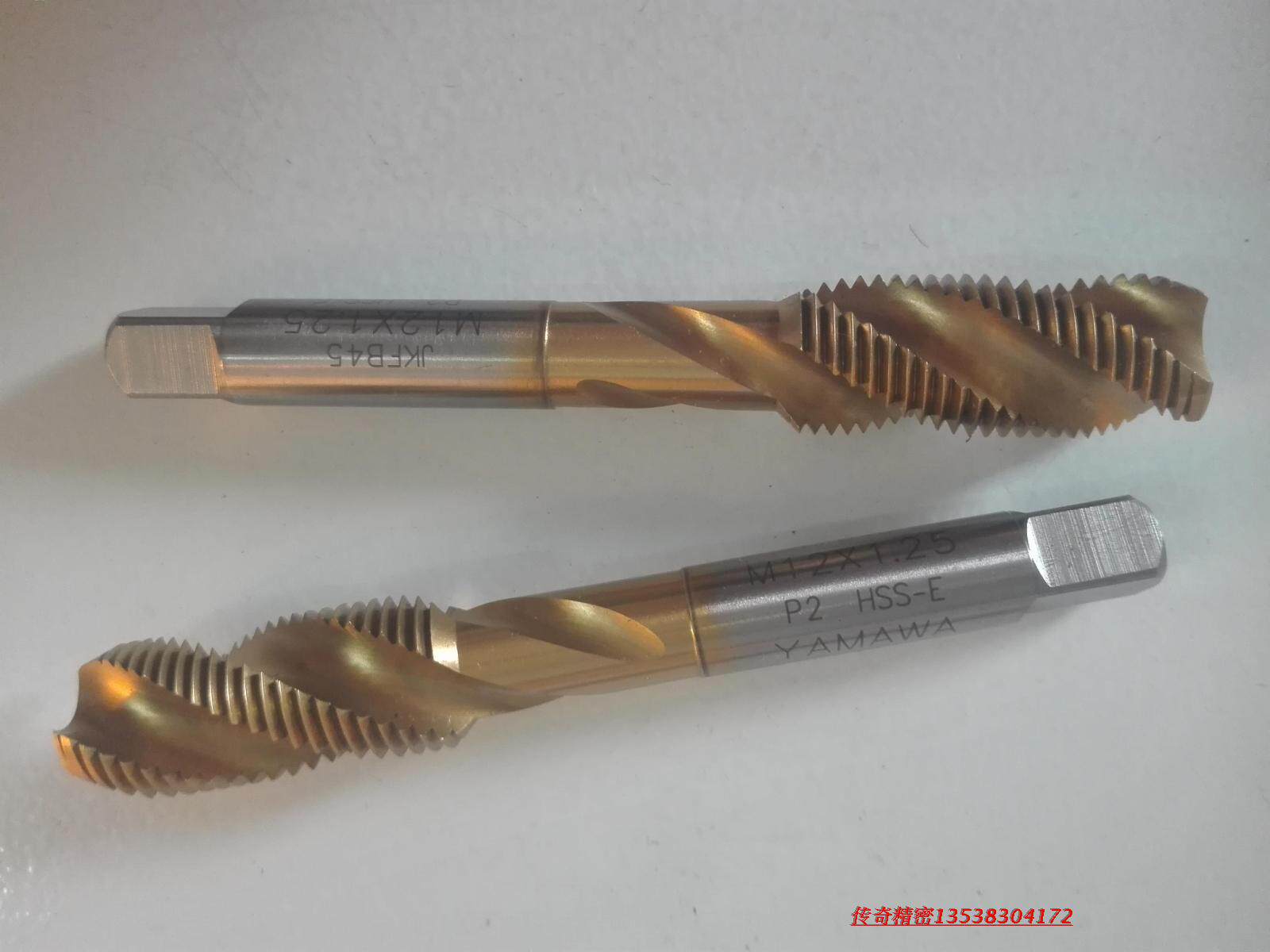 YAMAWA Titanium plated spiral screw tapping M8M10M12X0 75X1X1 25X1 5X1 75 PRE-plating P23P4P5P6