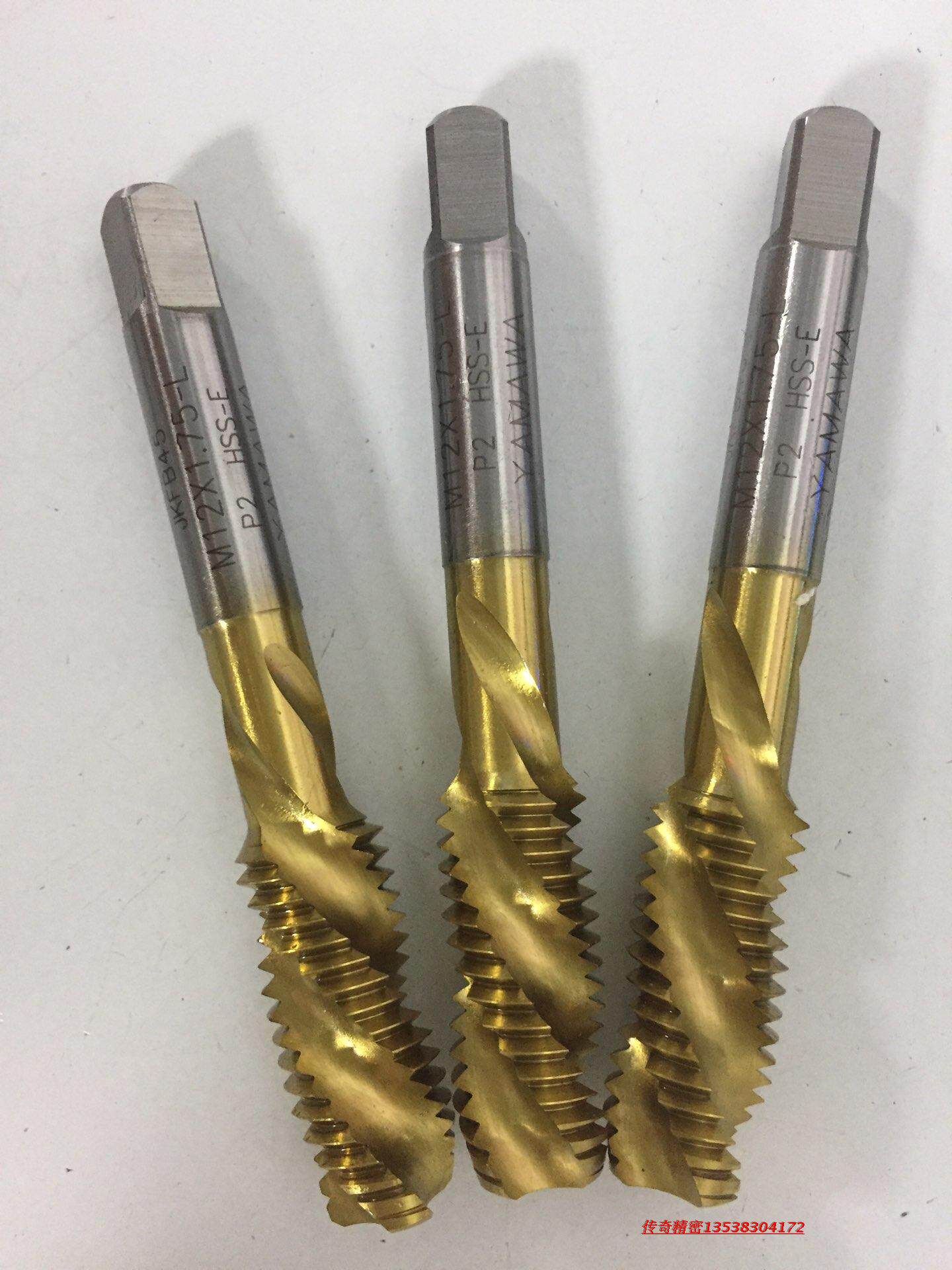 Japan YAMAWA titanium-plated left-tooth screw tap M2 M2 3 M4 5-M12 steel machine with anti-tooth screw tap