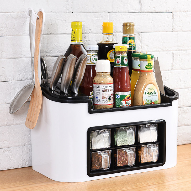 Kitchen Clothing Seasoned box Material Ingredients Conditioning Case Kit Multifunction covered Combined Home Grid Special Price