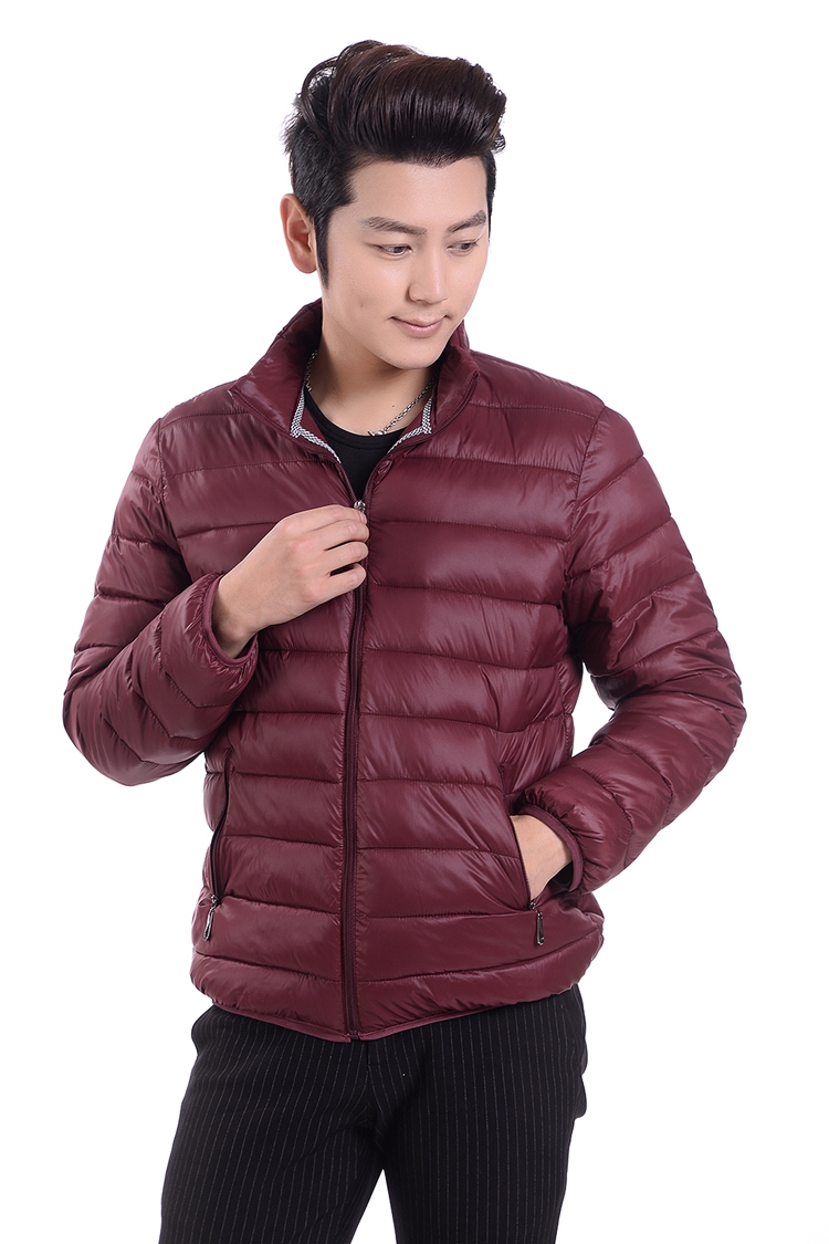 Áo khoác nam mùa đông xuống đệm cotton thanh niên siêu nhẹ bằng vải cotton ngắn trung tính áo khoác cặp