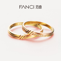 Fanci Fan Qi jewelry special 14K gold ring ring wedding couple a pair of men and women