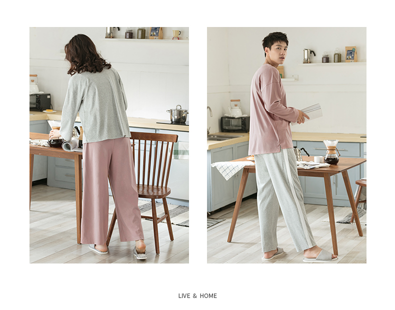 Jing Yun mùa thu vài bộ đồ ngủ cotton thiết lập quần dài tay rộng cho nữ bộ cotton đẹp mặc nhà