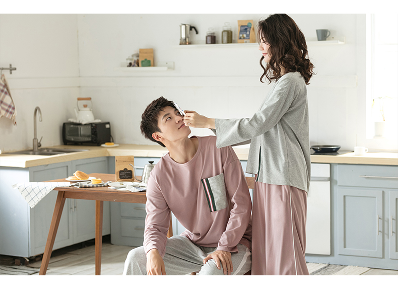 Jing Yun mùa thu vài bộ đồ ngủ cotton thiết lập quần dài tay rộng cho nữ bộ cotton đẹp mặc nhà