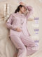 Jingyun [Deep Sleepwear 80] Ultra-Soft Silk-Cotton Couple Pajamas for Women, Spring and Autumn Anti-Mite Loungewear for Men
