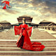 Beautiful Scheming Lady Lin Xintong's Same Style Ancient Costume Queen Chinese-Style Hanfu Wedding Dress Chinese Style Bright Red Bride and Groom Wedding Attire