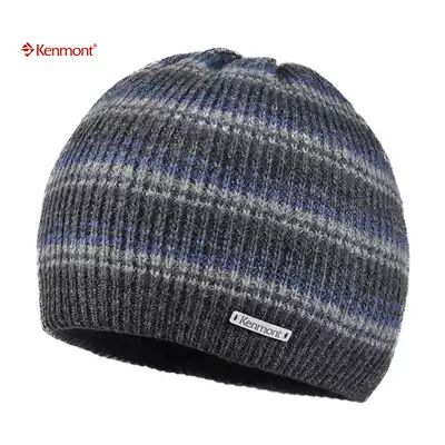 KENMONT men's outdoor autumn and winter EAR PROTECTION KNITTED hat Wool BLENDED WOOL hat Pullover KM-1739