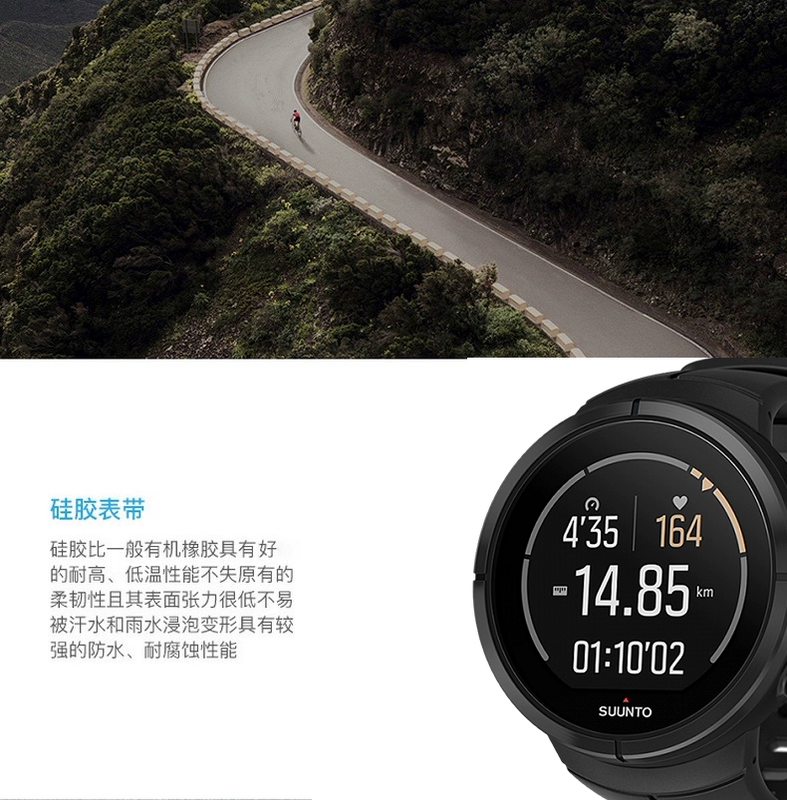 SUUNTO SSpartan Spartan Ultra HR đồng hồ nhịp tim bằng titan màu đen - Giao tiếp / Điều hướng / Đồng hồ ngoài trời