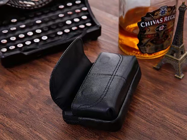 Túi đựng điện thoại di động Túi da nam đeo thắt lưng Túi da waferet Đồng xu siêu mỏng Ví kinh doanh Samsung gạo đỏ túi kẹp nách nữ