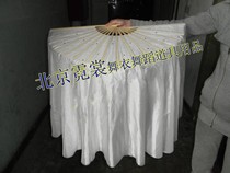 Original snow plum dance fan Shengshi Hongzi dance fan Dance show color fan Dance fan lengthened