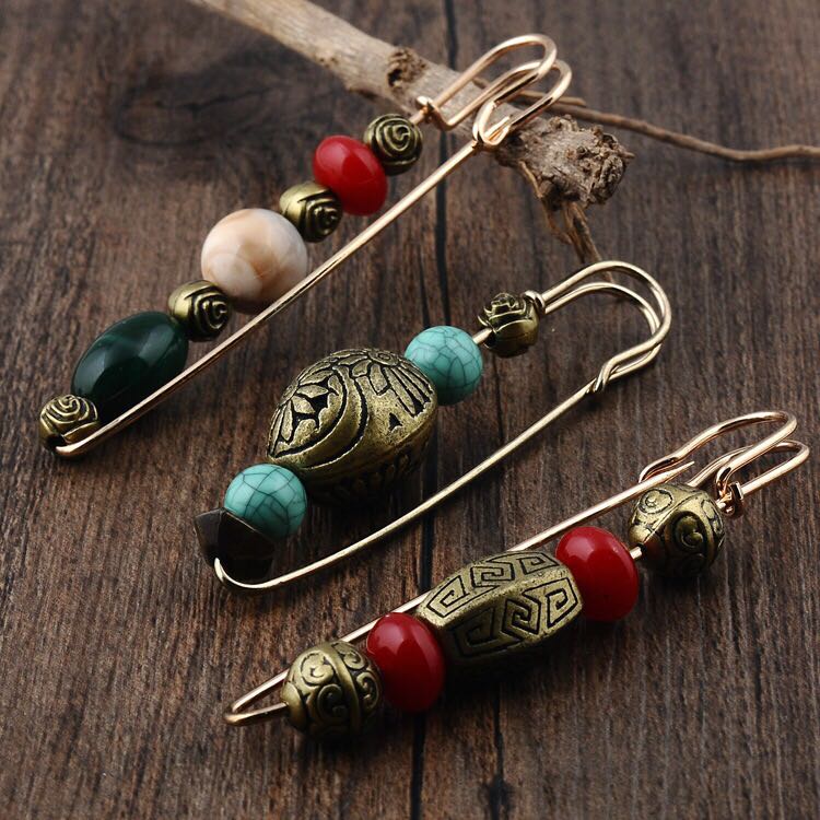 Creative Simple Retro Brooch Female Decorative Buckle Cardigan Sweater Jacket Large Pin Fixed Clothes Accessories