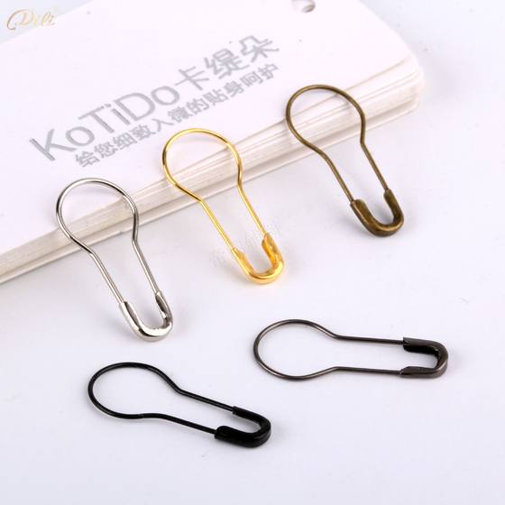 1000 pieces/box metal gourd safety pin small fixed clothing tag label brooch buckle pin paper clip