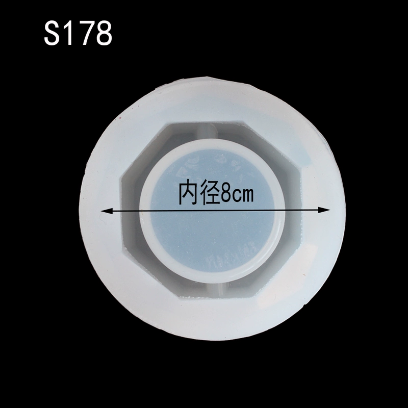 Khuôn gạt tàn mới tinh thể tự làm Epoxy khuôn gương silicone khuôn bằng tay khô hoa container miễn phí đánh bóng - Tự làm khuôn nướng