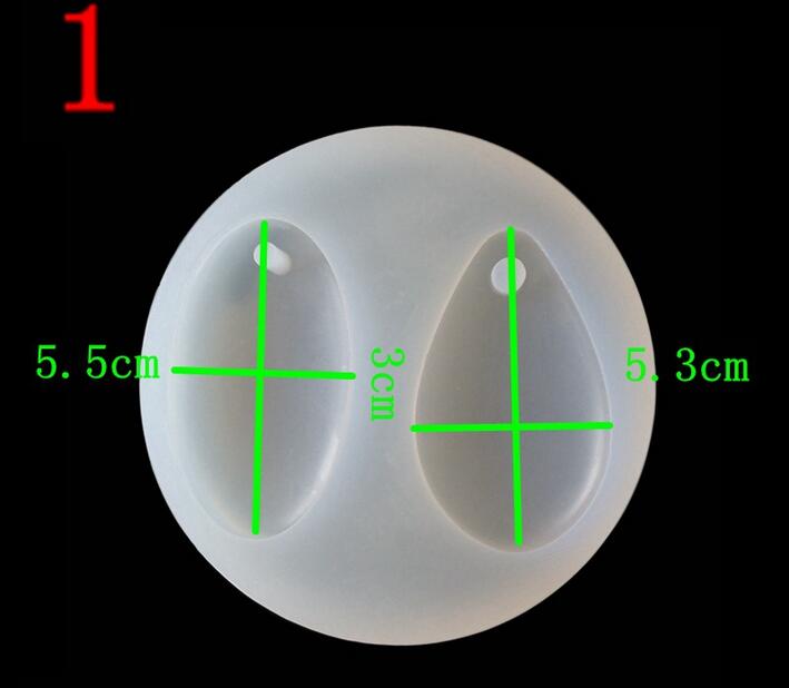 Creative DIY Cake Mold Hướng dẫn sử dụng Water Drop Hình bán nguyệt Epoxy Trong suốt Fondant Silicone Khuôn khuôn làm kem que