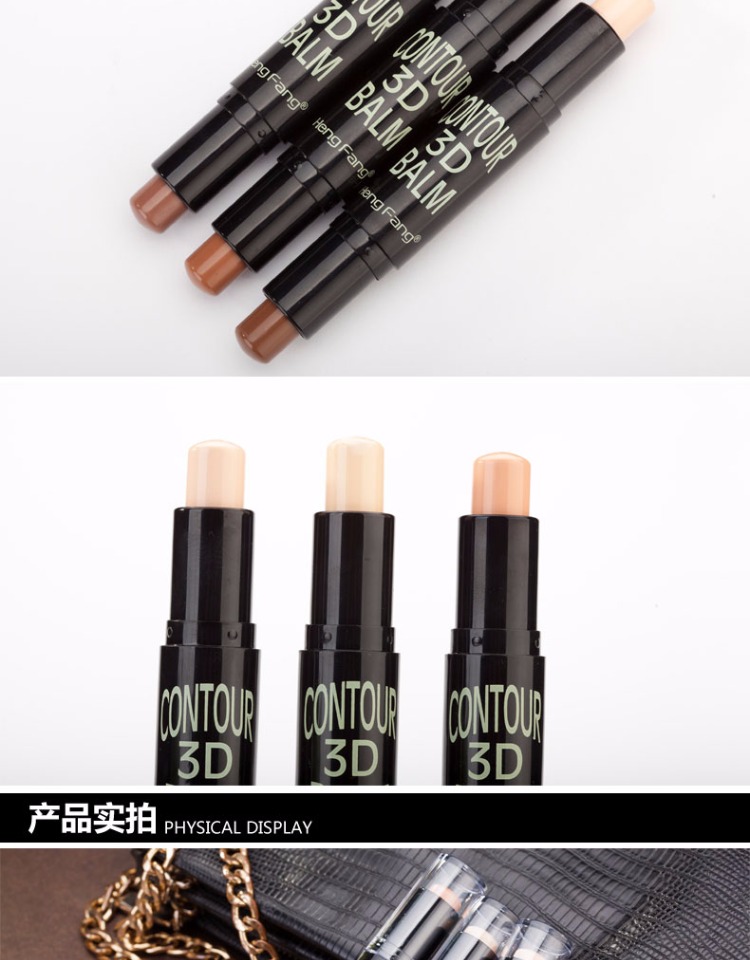Đúp đầu sửa chữa thanh che giấu ba chiều có độ bóng cao đôi đầu sửa chữa que bóng dính sáng stick silhouette mặt sửa chữa công suất bút che khuyết điểm môi innisfree