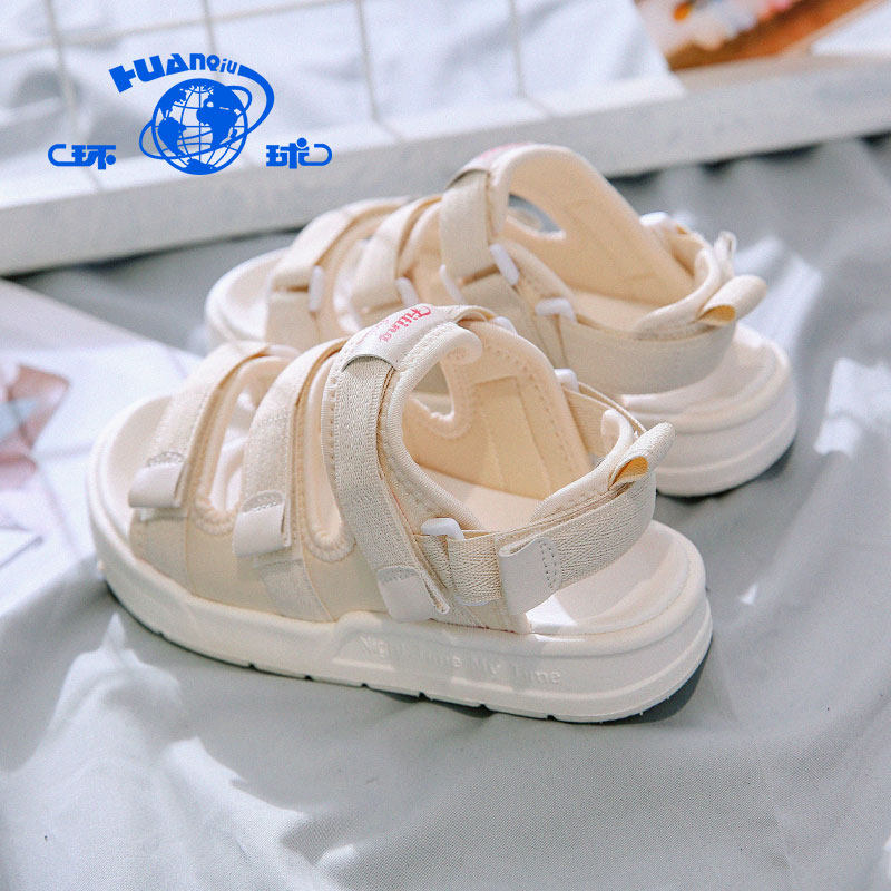 Universal Summer 2022 New Sports Sandals Fairy Style Velcro Beach Student Flat Shoes Hits