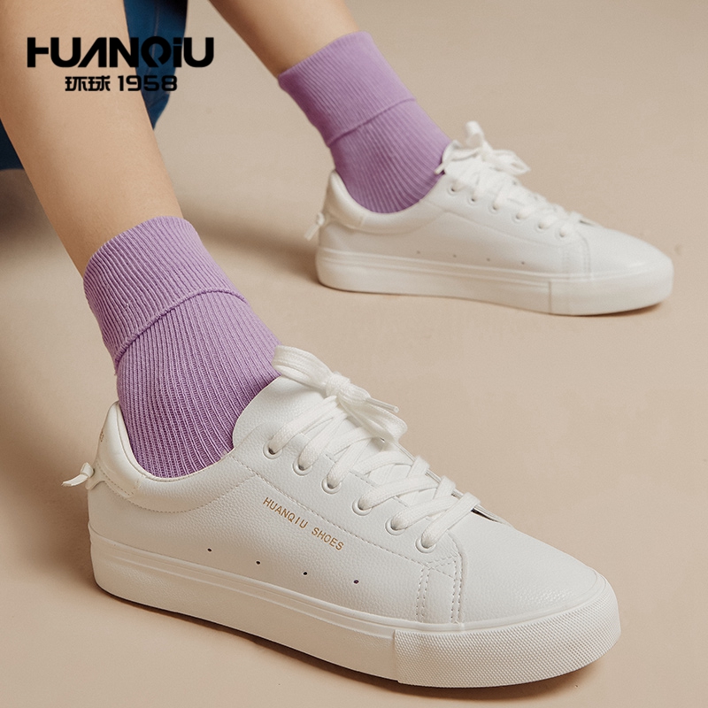 Universal Little White Shoes Woman 2022 Spring new 100 hitch Han version original Cebu student Leisure flat bottom plate shoes boomer