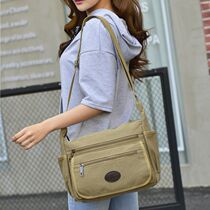 A4 paper size transverse section square fitting 7CM diameter tea cup kettle position male and female single shoulder inclined satchel outside backpack