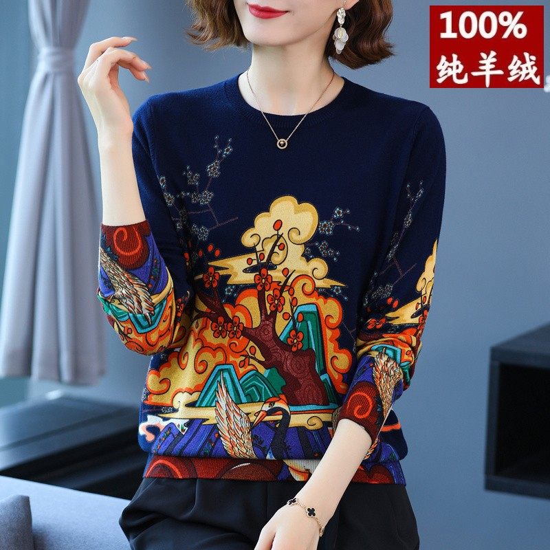 In the spring of 2022, a new 100 % cashmere shirt is laid with loose large size knitted wool sweater