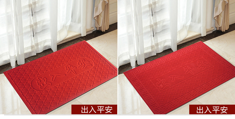 Sàn nhà mat thảm nhập door mat loại bỏ bụi non-slip dày nhựa cao su PVC suede ybRX