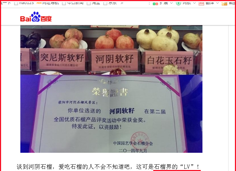 央视多次报道 河阴软籽石榴 净重3斤 图8