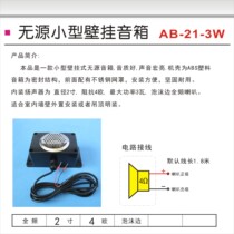 Wall-mounted passive speaker with 2-inch foam edge 4o 3 watt cable