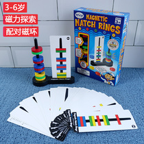 Circular tetrafloat magnetic ring teacher magnetic magnet physics experimental material suspended with magnetic ring early teaching toys