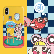 papapa Manufacturing Bureau original cute girl Suitable for Apple xs max mobile phone case iPhoneX 78plus