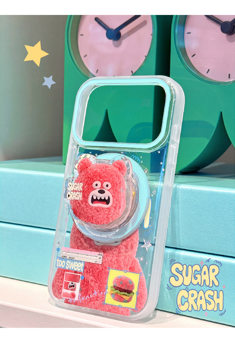 PaPaPa Burger Bear Cartoon iPhone Case