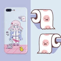 PaPaPa Manufacturing Bureau original girl cute suitable for Apple 78plus iPhone xs max mobile phone case xr