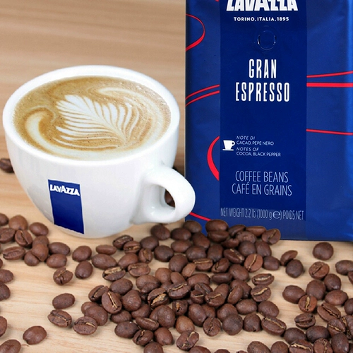 [意大利原装进口lavazza拉瓦萨咖啡豆意式特浓型Grand Espresso1KG]