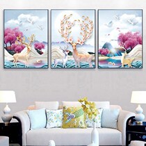 5d Diamond painting full diamond rich Elk Point stick diamond embroidery 2020 new living room European tripchin