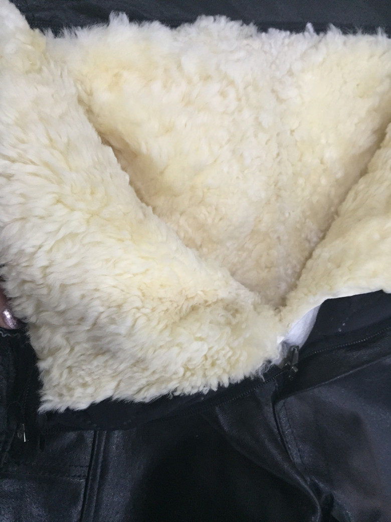 Pantalon cuir homme droit pour hiver - Ref 1483193 Image 14