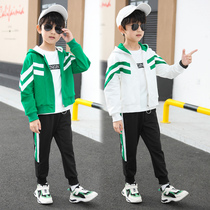 Childrens clothes Boys sports suit sweater Western style little boy handsome fashion 2020 new spring and autumn Korean version