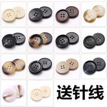 button button Buttons Wind Clothes Button Women Resin Black Buttons High-end Men Suits Clothes Big Clothes Buttons Accessories Big