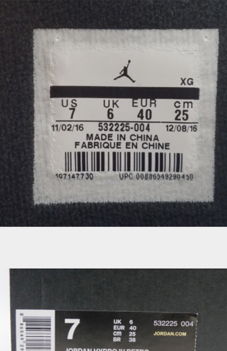 AIR JORDAN HYDRO IV giày thể thao nam màu đen và trắng đỏ dép 532225-004-102 miễn phí dép quai hậu nữ đẹp