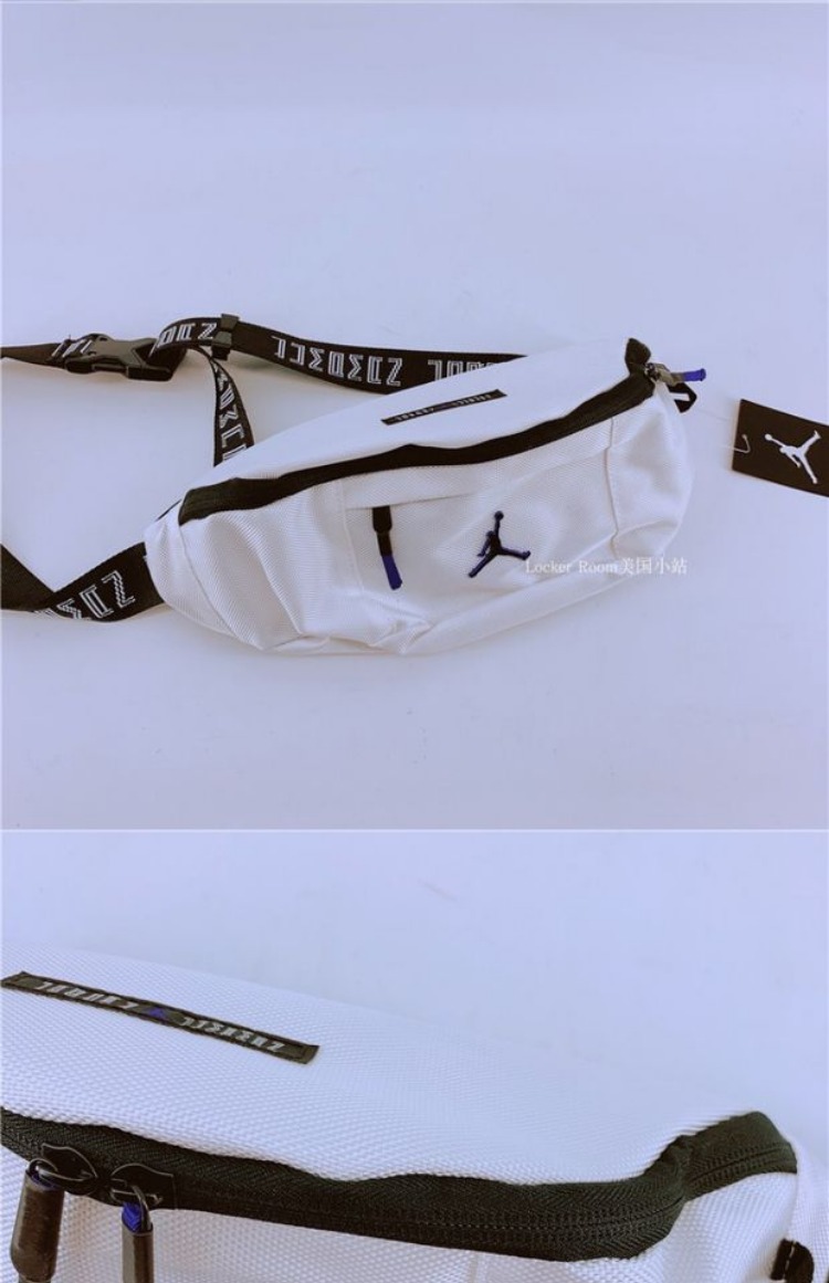 AIR JORDAN người đàn ông bay logo màu xanh tím ngụy trang túi màu đen và trắng nhiều màu đeo một bên ba lô nhẹ 9A0133 balo adidas chính hãng