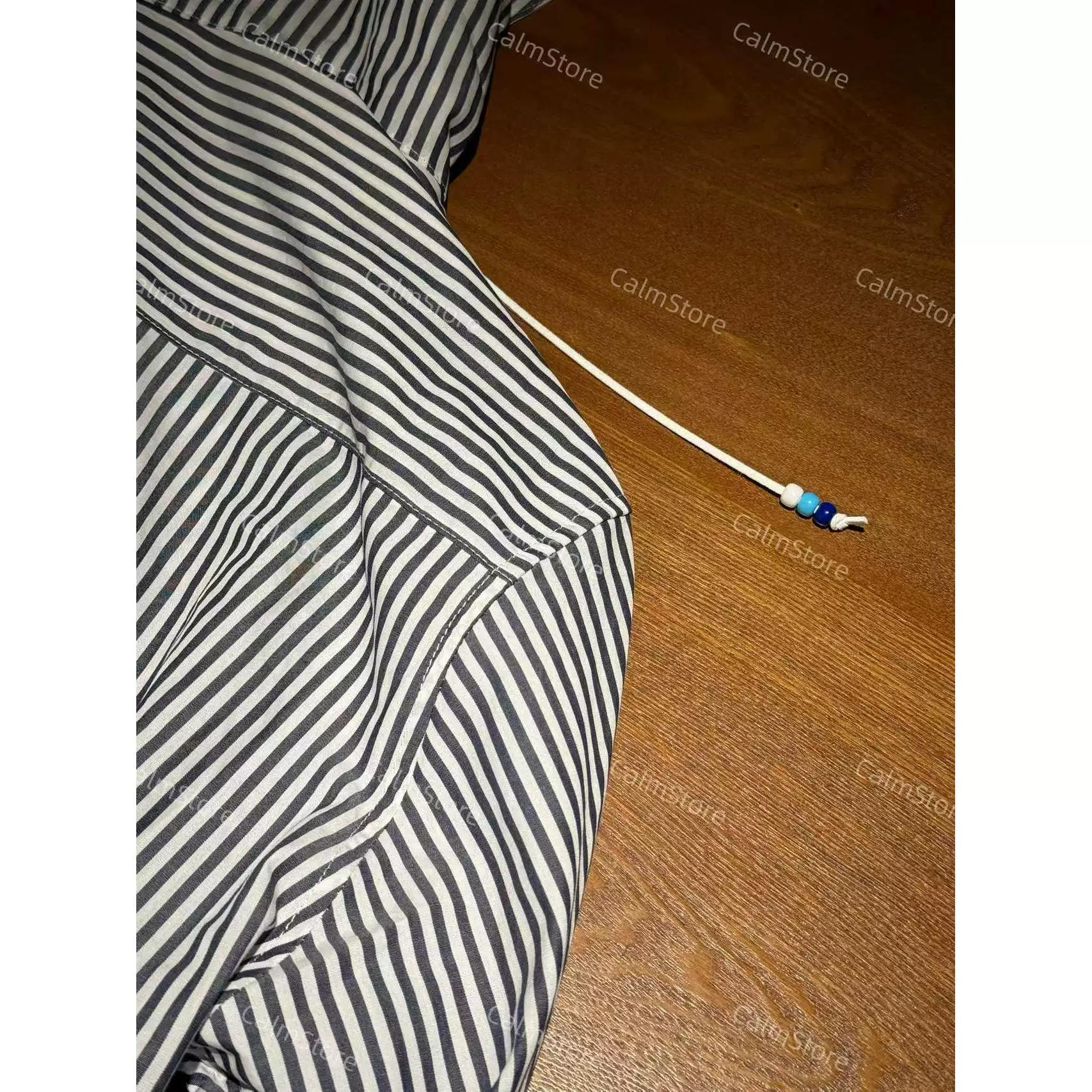 CALM Produced 2009 Early Classic EDC Edison Chen Striped Hooded Rhinestone Zip Long Sleeve Shirt