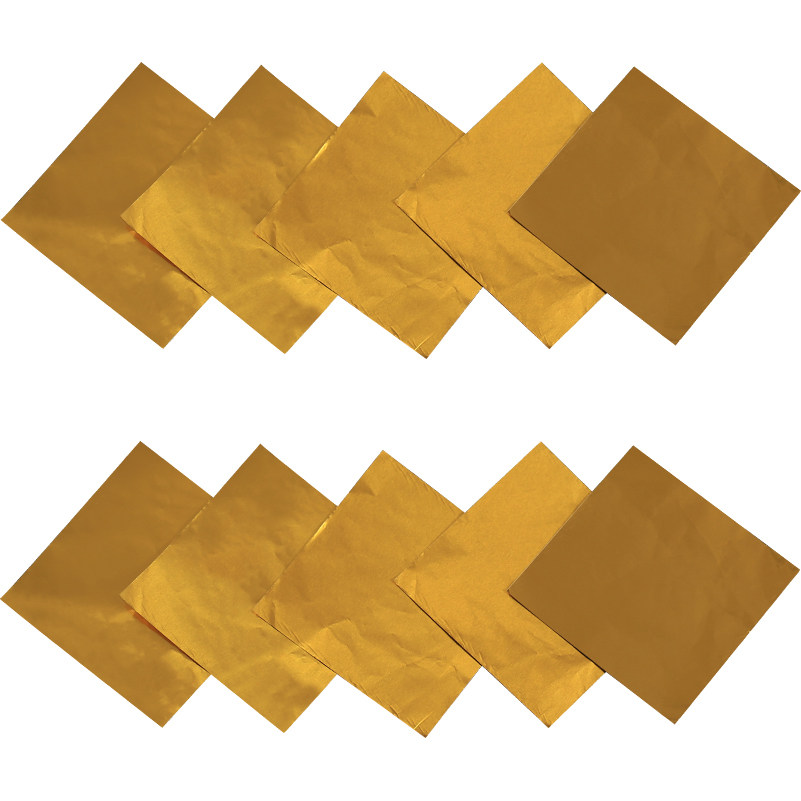 Candy Chocolate Wrapping Paper Tin Foil Gold Foil Paper Sesame Pill
