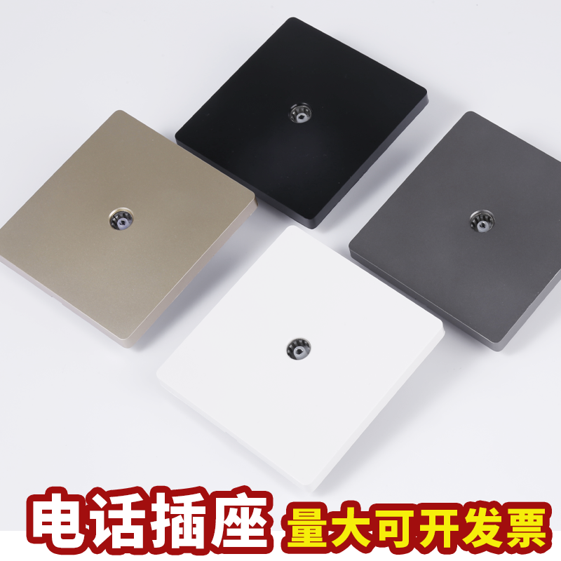 Home Engineering 86 Type Wall Closed-circuit TV Single TV socket Panel one thousand trillion Computer One cable socket-Taobao