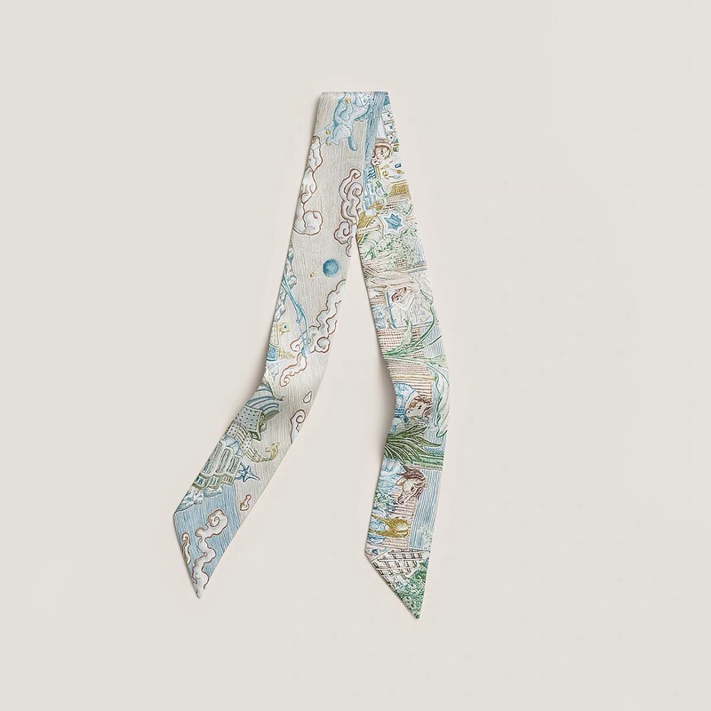 26 Years New Model Light City Twil Silk Scarf 18mm Long Strip Ribbon 100% Mulberry Silk Wrapping Ribbon