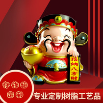 Resin piggy bank custom company corporate school event anniversary gift cartoon character doll ornaments custom