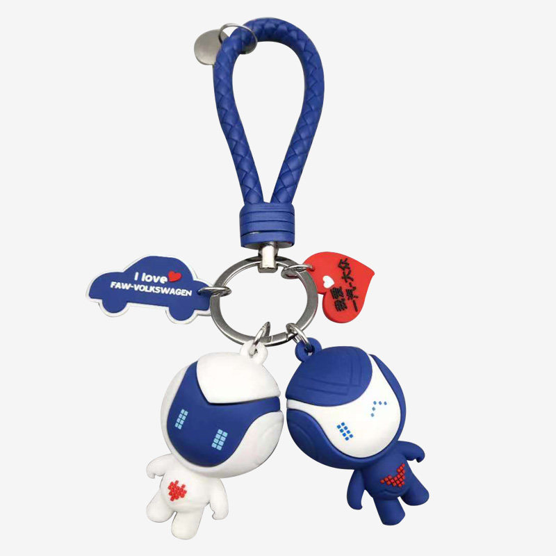 PVC Soft Key Buckle Couple Customized Drop Refrigerator Pass Baggage Badge Gift Accessories