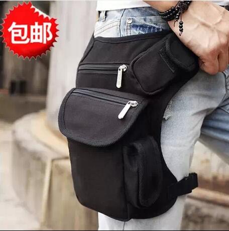 Riding canvas waist and leg bag Outdoor tactical multi-function leg bag Hipster bag Leisure sports waist bag Fishing gear bag