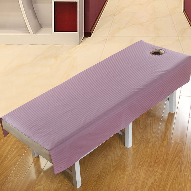 phương pháp điều trị massage chân chuyên dụng Red kim cương thẩm mỹ viện Beauty rắn màu bông trải giường rửa khăn trải giường với lỗ vận chuyển - Khăn trải giường ga nệm đẹp