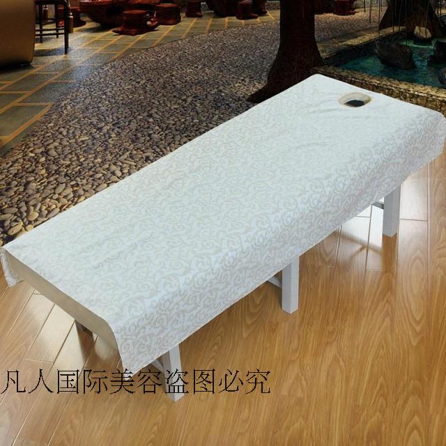 phương pháp điều trị massage chân chuyên dụng Red kim cương thẩm mỹ viện Beauty rắn màu bông trải giường rửa khăn trải giường với lỗ vận chuyển - Khăn trải giường ga nệm đẹp