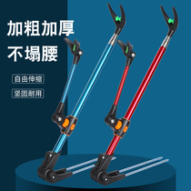 Add coarse stainless steel turret bracket fishing rod holder fishing case fishing chair Dual-use Gun Bench Bracket Universal Gun table fishing gear